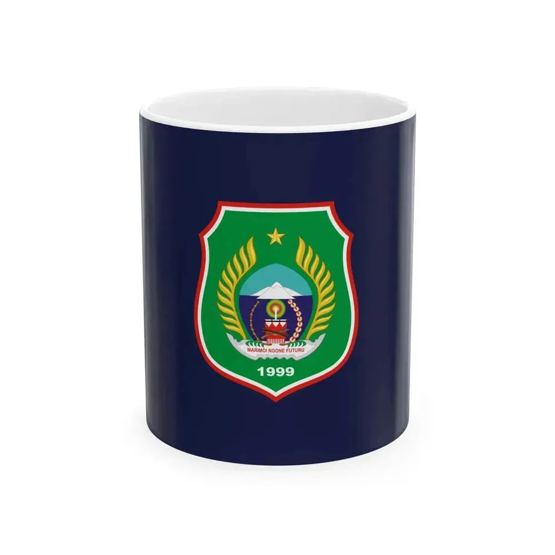 Flag of North Maluku Indonesia - White Coffee Mug 11oz - Go Mug Yourself