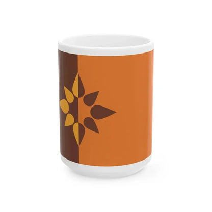 Flag of North Newton Kansas (United States) White Coffee Mug 15oz - Go Mug Yourself