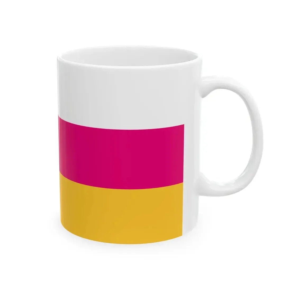 Flag of North Ossetia 1991-1994 (Russia) White Coffee Mug - Go Mug Yourself