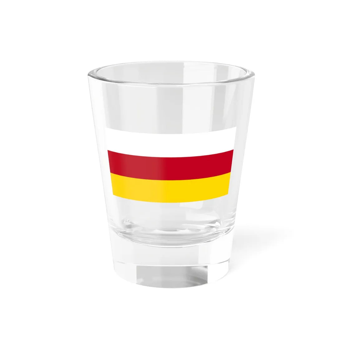 Flag of North Ossetia (Russia) Shot Glass 1.5oz 1.5oz - Go Mug Yourself