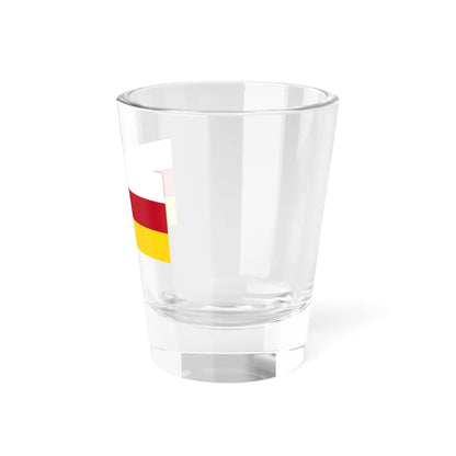 Flag of North Ossetia (Russia) Shot Glass 1.5oz - Go Mug Yourself
