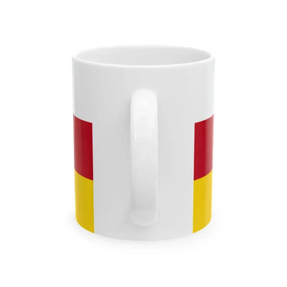 Flag of North Ossetia (Russia) White Coffee Mug - Go Mug Yourself