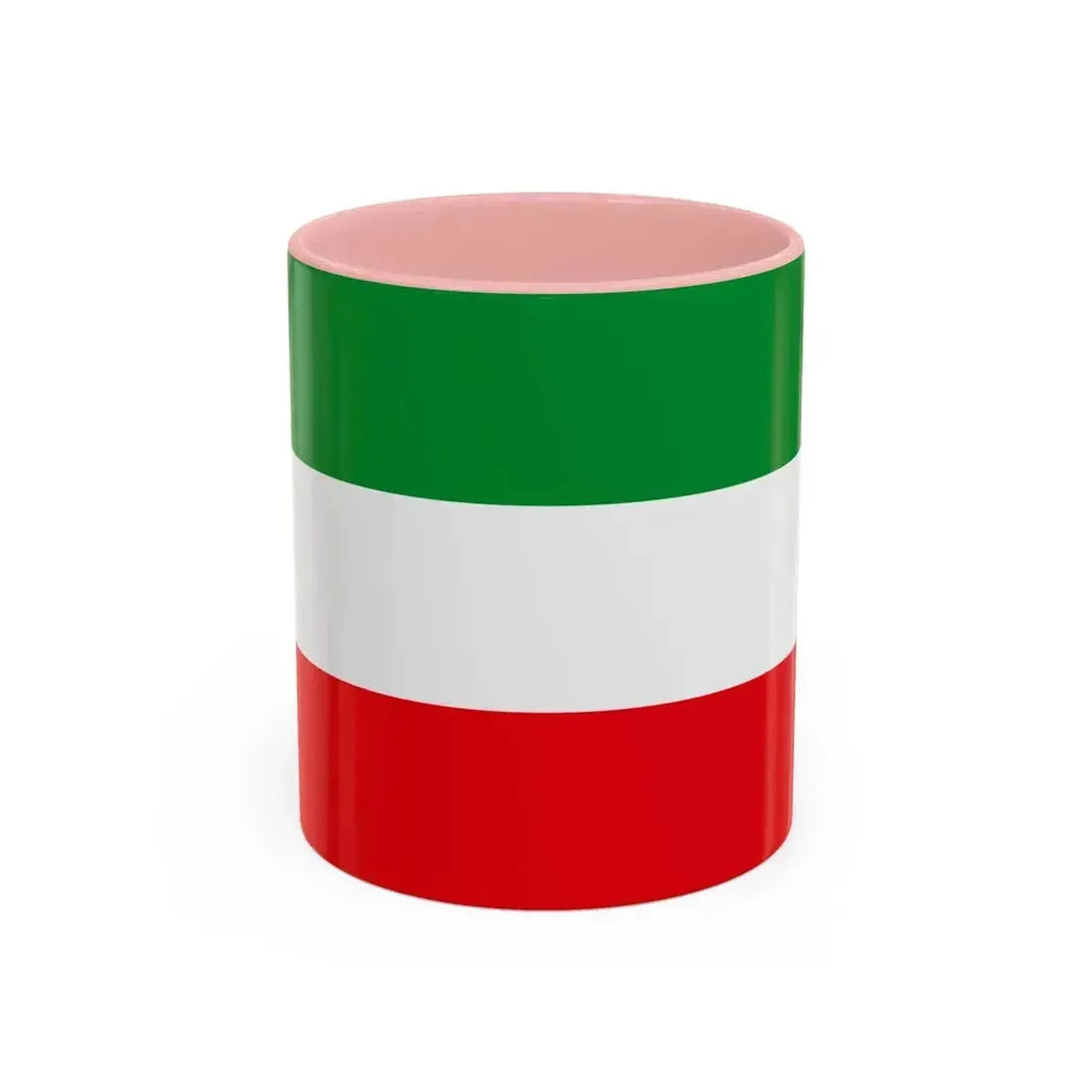 Flag of North Rhine Westphalia Germany - Accent Coffee Mug 11oz Pink - Go Mug Yourself