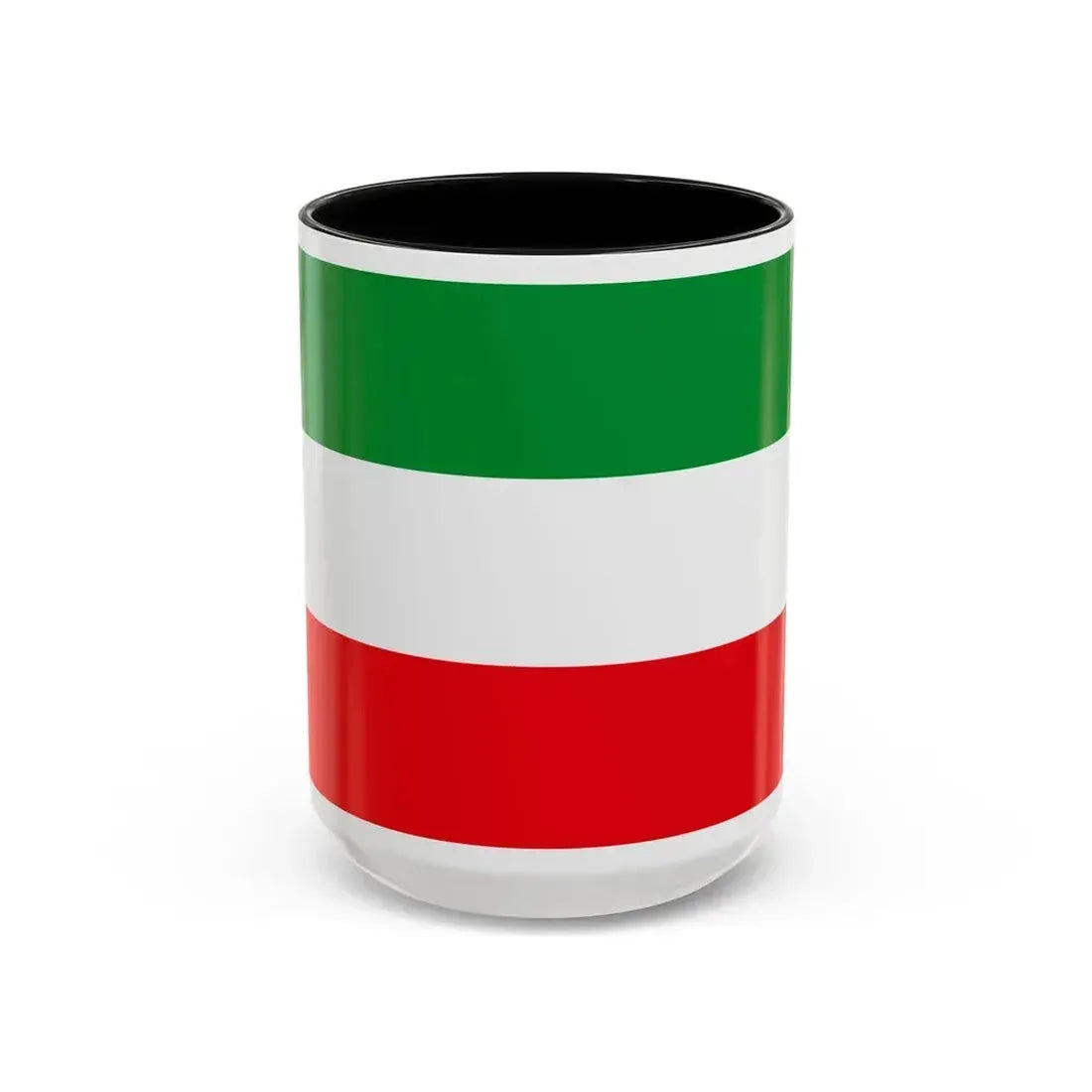 Flag of North Rhine Westphalia Germany - Accent Coffee Mug 15oz Black - Go Mug Yourself