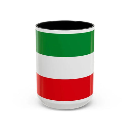 Flag of North Rhine Westphalia Germany - Accent Coffee Mug 15oz Black - Go Mug Yourself