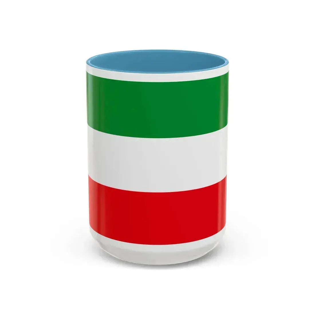Flag of North Rhine Westphalia Germany - Accent Coffee Mug 15oz Light Blue - Go Mug Yourself