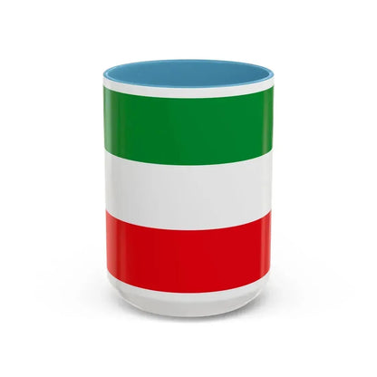 Flag of North Rhine Westphalia Germany - Accent Coffee Mug 15oz Light Blue - Go Mug Yourself