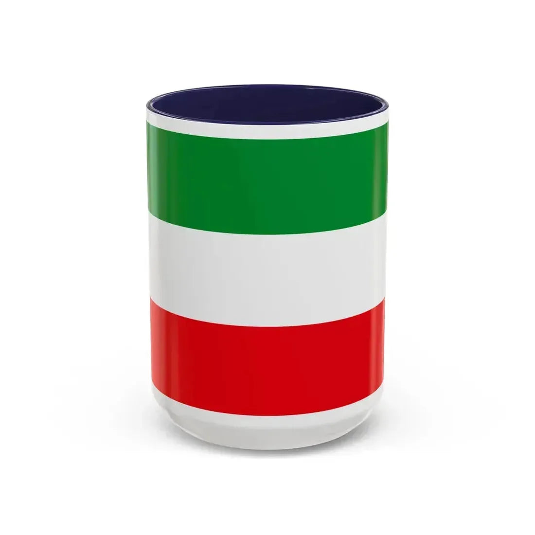 Flag of North Rhine Westphalia Germany - Accent Coffee Mug 15oz Navy - Go Mug Yourself