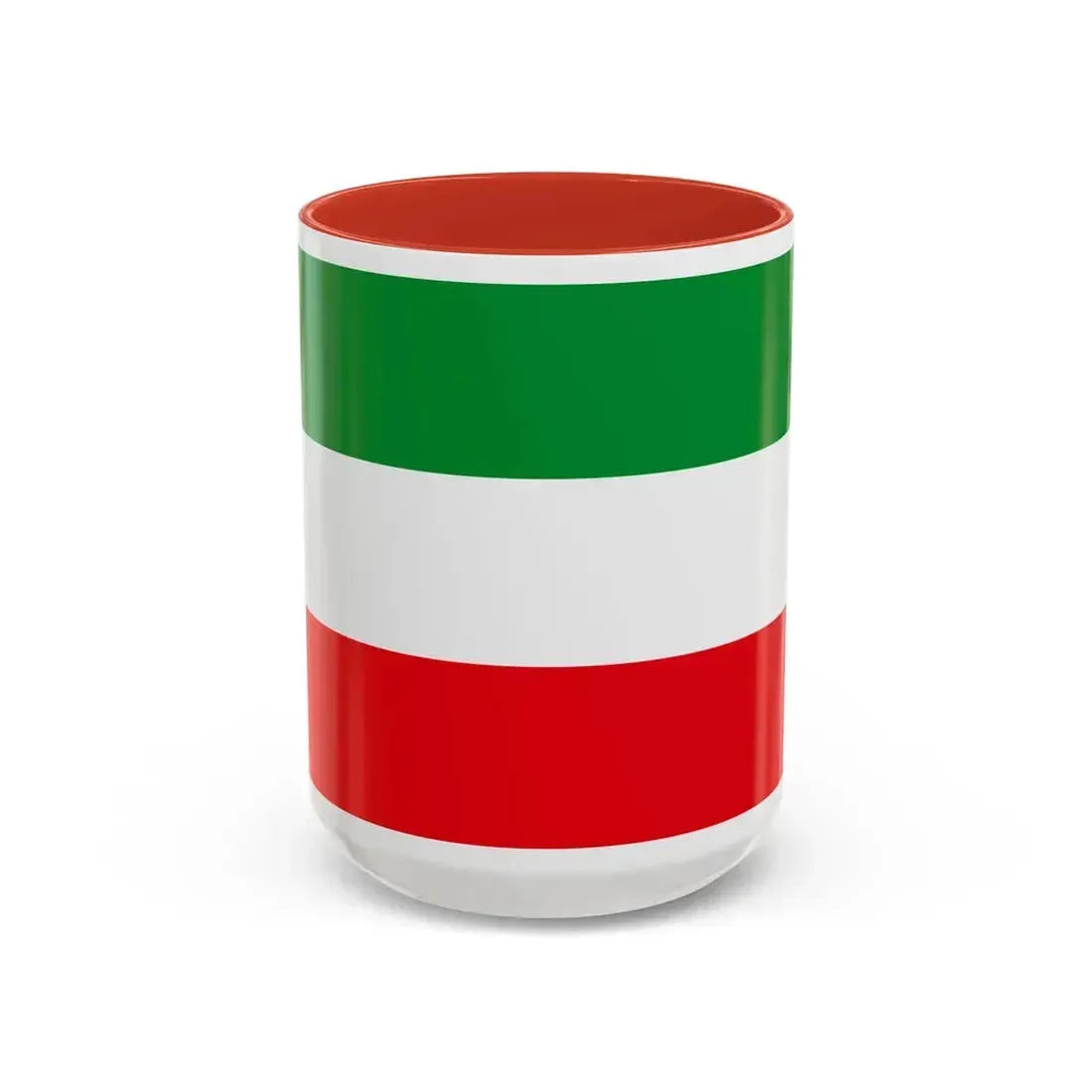 Flag of North Rhine Westphalia Germany - Accent Coffee Mug 15oz Red - Go Mug Yourself