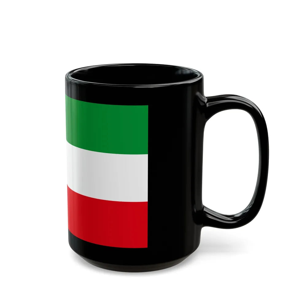 Flag of North Rhine Westphalia Germany - Black Coffee Mug-Go Mug Yourself