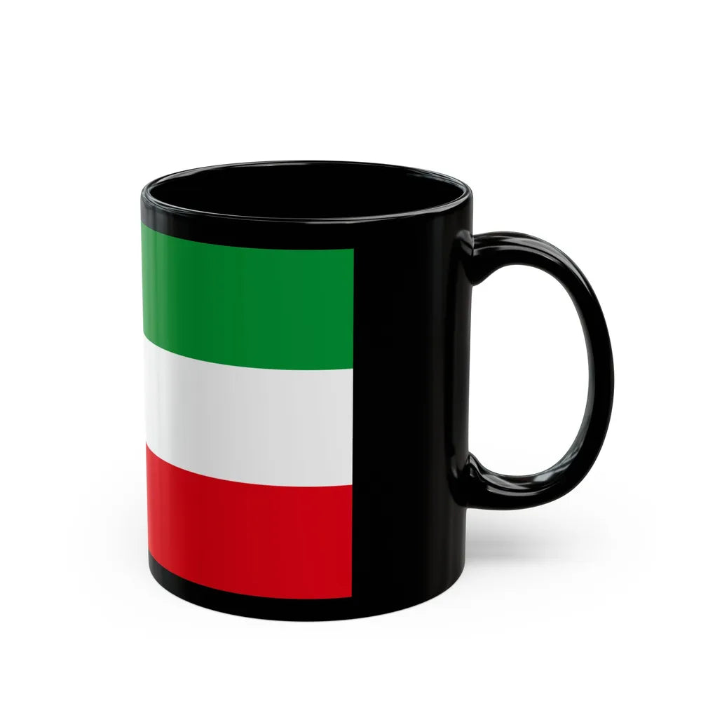 Flag of North Rhine Westphalia Germany - Black Coffee Mug-Go Mug Yourself