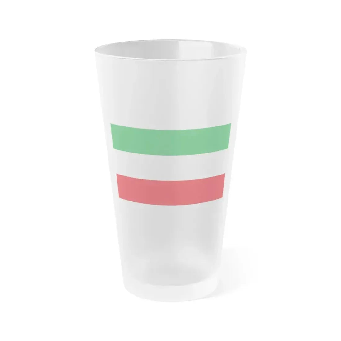 Flag of North Rhine Westphalia Germany - Frosted Pint Glass 16oz 16oz Frosted - Go Mug Yourself