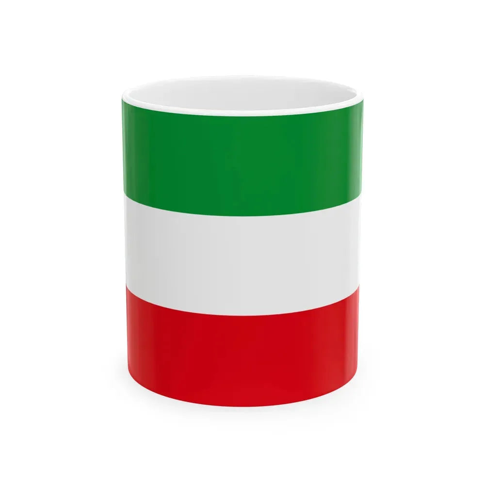 Flag of North Rhine Westphalia Germany - White Coffee Mug 11oz - Go Mug Yourself