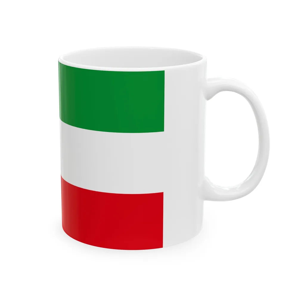 Flag of North Rhine Westphalia Germany - White Coffee Mug-Go Mug Yourself