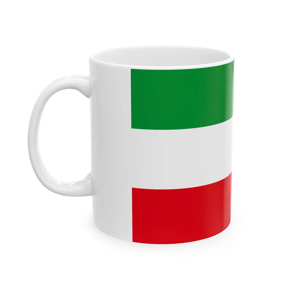 Flag of North Rhine Westphalia Germany - White Coffee Mug-Go Mug Yourself