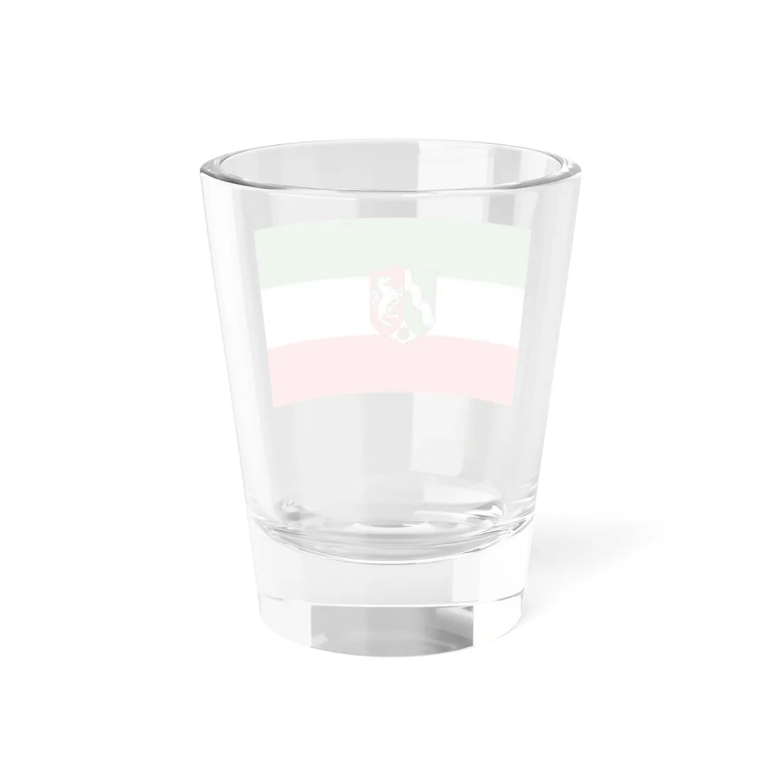 Flag of North Rhine-Westphalia state (Germany) Shot Glass 1.5oz - Go Mug Yourself