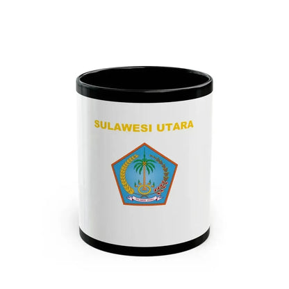 Flag of North Sulawesi Indonesia - Black Coffee Mug 11oz - Go Mug Yourself