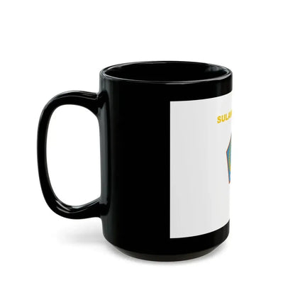 Flag of North Sulawesi Indonesia - Black Coffee Mug - Go Mug Yourself