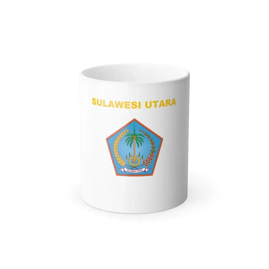 Flag of North Sulawesi Indonesia - Color Changing Coffee Mug 11oz - Go Mug Yourself