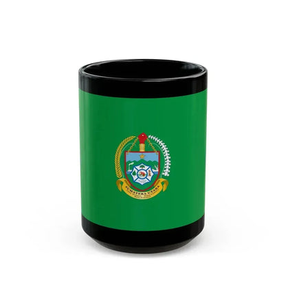 Flag of North Sumatra Indonesia - Black Coffee Mug 15oz - Go Mug Yourself