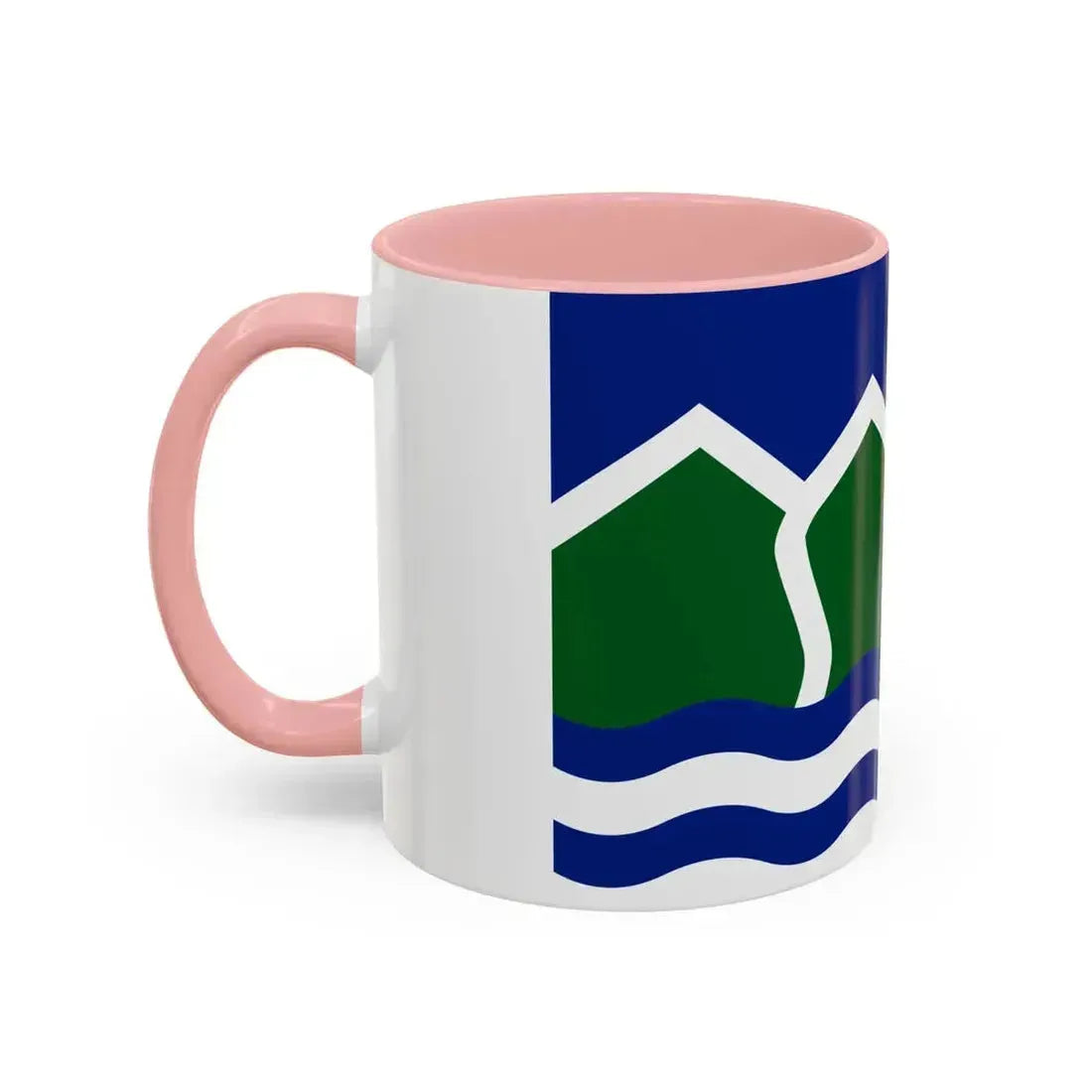 Flag of North Vancouver British Columbia district municipality Canada - Accent Coffee Mug - Go Mug Yourself