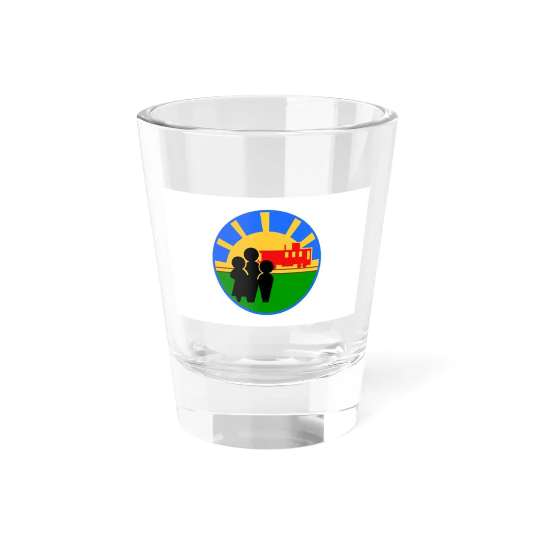 Flag of North Vernon Indiana (India) Shot Glass 1.5oz 1.5oz - Go Mug Yourself