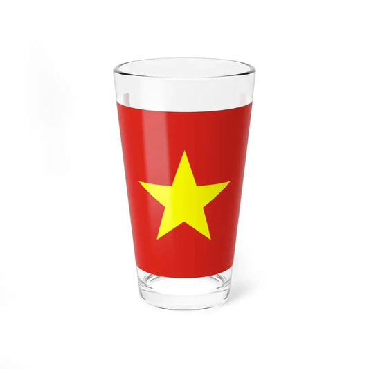 Flag of North Vietnam 1955-1976 (Vietnam) Pint Glass 16oz 16oz - Go Mug Yourself