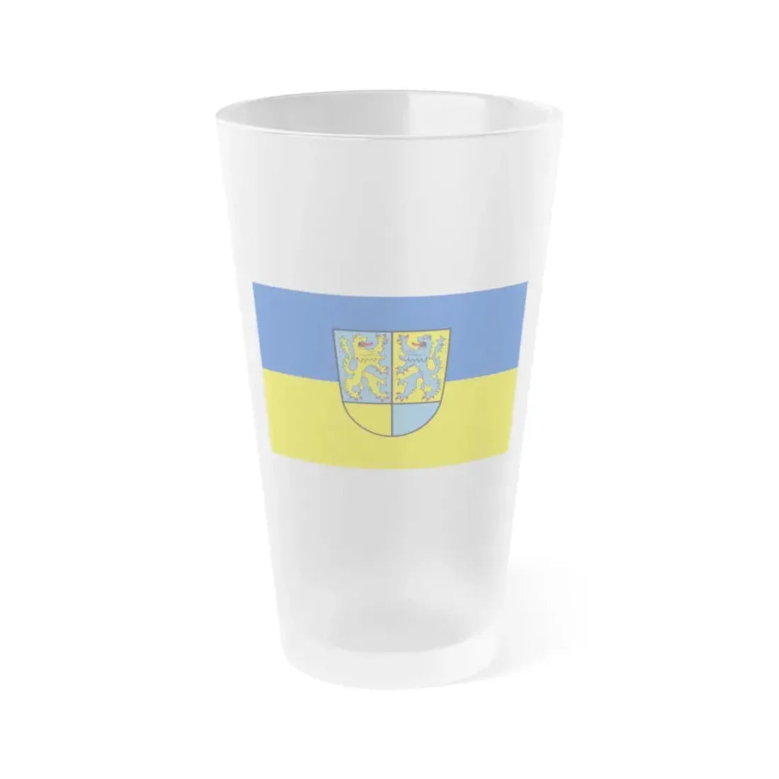 Flag of Northeim Germany - Frosted Pint Glass 16oz 16oz Frosted - Go Mug Yourself