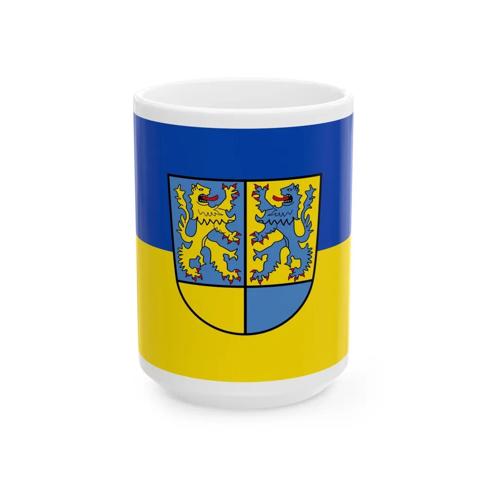 Flag of Northeim Germany - White Coffee Mug-15oz-Go Mug Yourself