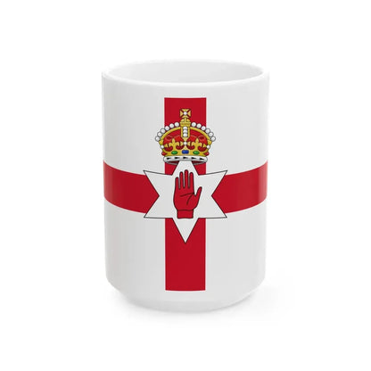 Flag of Northern Ireland 1924-1953 (Ireland) White Coffee Mug 15oz - Go Mug Yourself