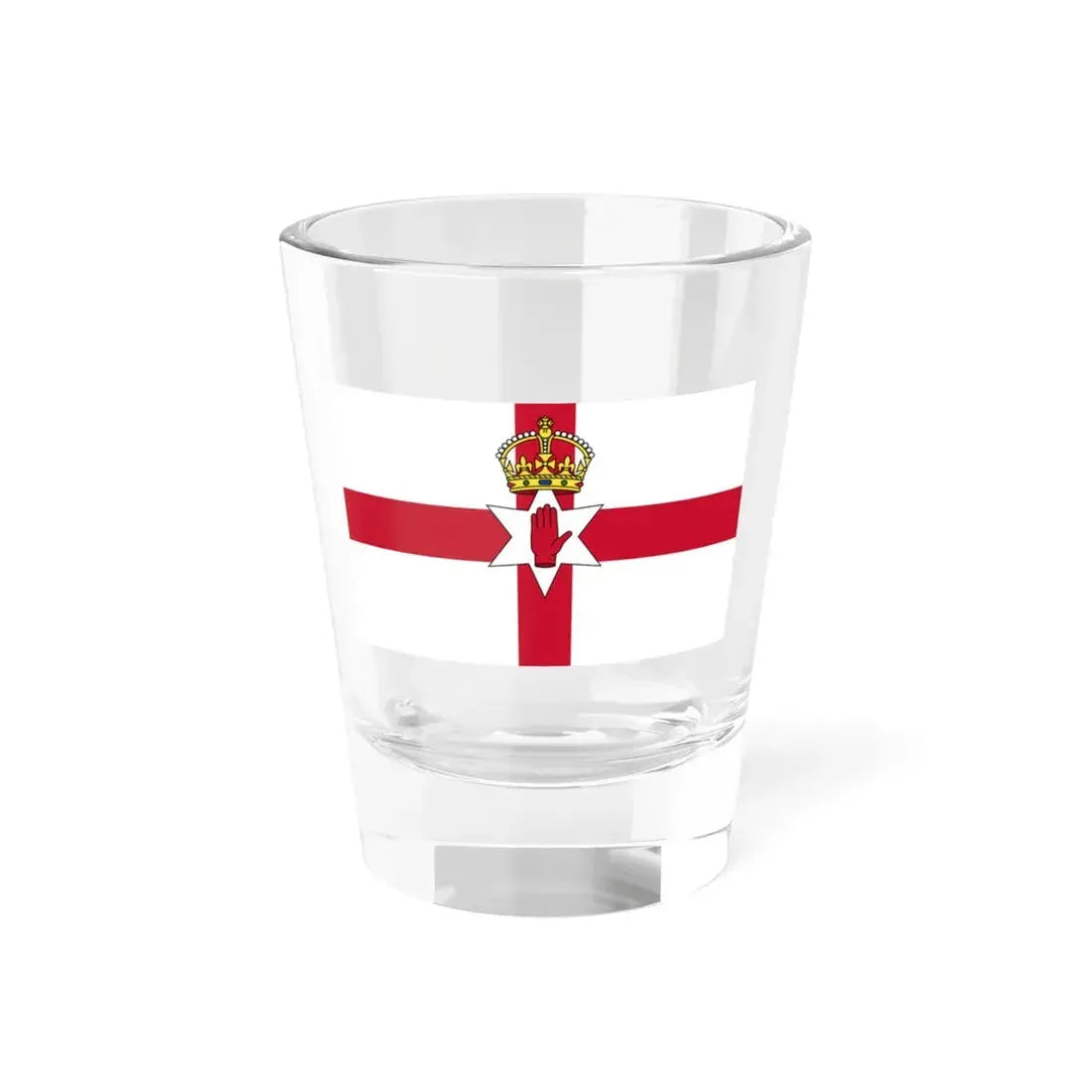 Flag of Northern Ireland 1924-73 (Ireland) Shot Glass 1.5oz 1.5oz - Go Mug Yourself