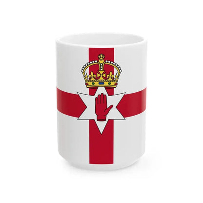 Flag of Northern Ireland 1924-73 (Ireland) White Coffee Mug 15oz - Go Mug Yourself