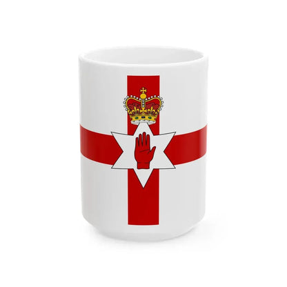 Flag of Northern Ireland 1953-1972 3-2 (Ireland) White Coffee Mug 15oz - Go Mug Yourself
