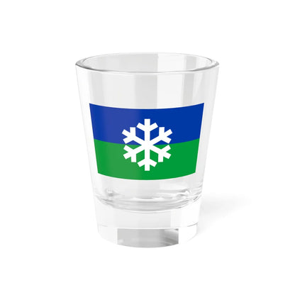 Flag of Northern oblastnichestvo (Russia) Shot Glass 1.5oz 1.5oz - Go Mug Yourself