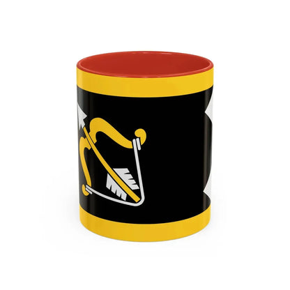 Flag of Northern Savonia Finland - Accent Coffee Mug 11oz Red - Go Mug Yourself