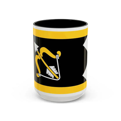 Flag of Northern Savonia Finland - Accent Coffee Mug 15oz Black - Go Mug Yourself