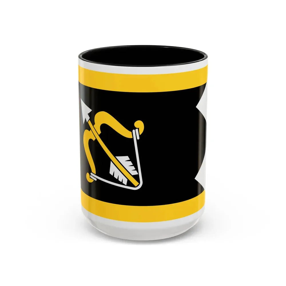 Flag of Northern Savonia Finland - Accent Coffee Mug 15oz Black - Go Mug Yourself