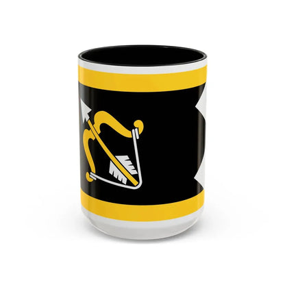 Flag of Northern Savonia Finland - Accent Coffee Mug 15oz Black - Go Mug Yourself