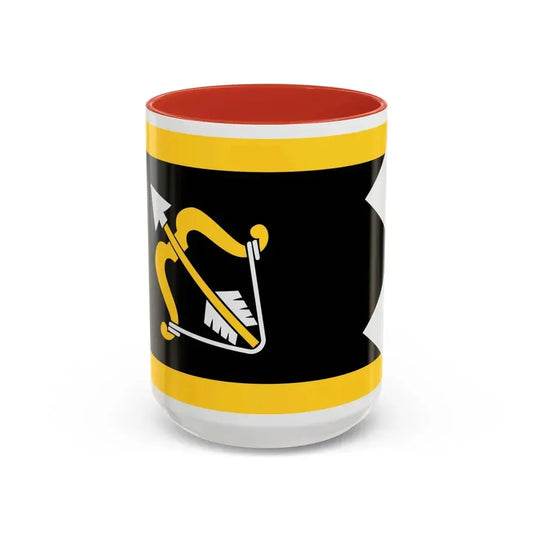 Flag of Northern Savonia Finland - Accent Coffee Mug 15oz Red - Go Mug Yourself