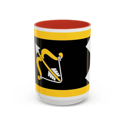 Flag of Northern Savonia Finland - Accent Coffee Mug 15oz Red - Go Mug Yourself