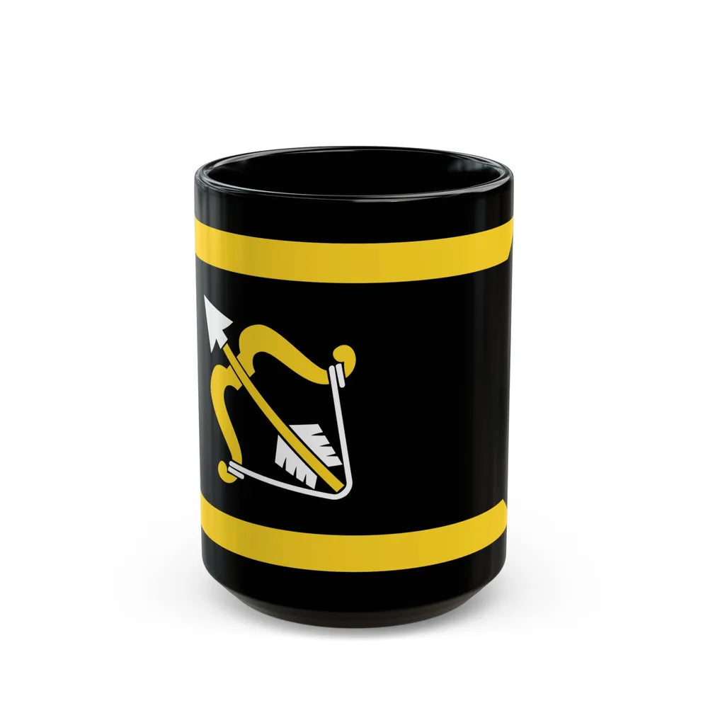 Flag of Northern Savonia Finland - Black Coffee Mug-15oz-Go Mug Yourself