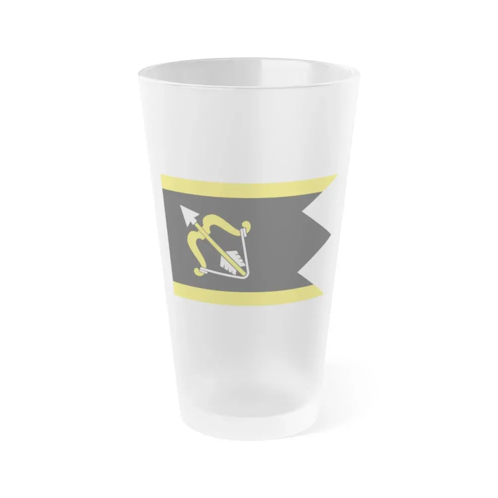Flag of Northern Savonia Finland - Frosted Pint Glass 16oz 16oz Frosted - Go Mug Yourself