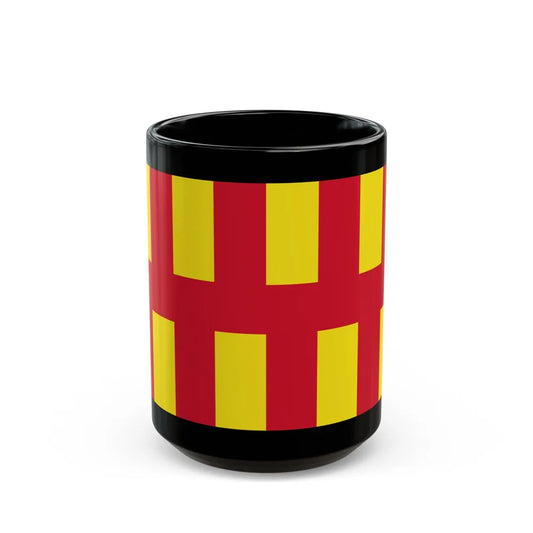 Flag of Northumberland UK - Black Coffee Mug-15oz-Go Mug Yourself