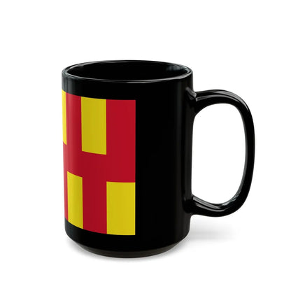 Flag of Northumberland UK - Black Coffee Mug-Go Mug Yourself