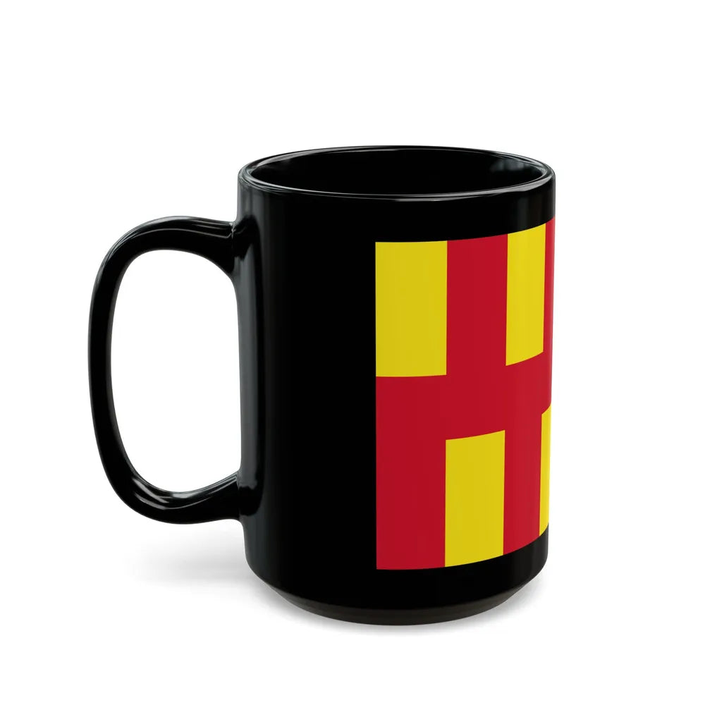 Flag of Northumberland UK - Black Coffee Mug-Go Mug Yourself