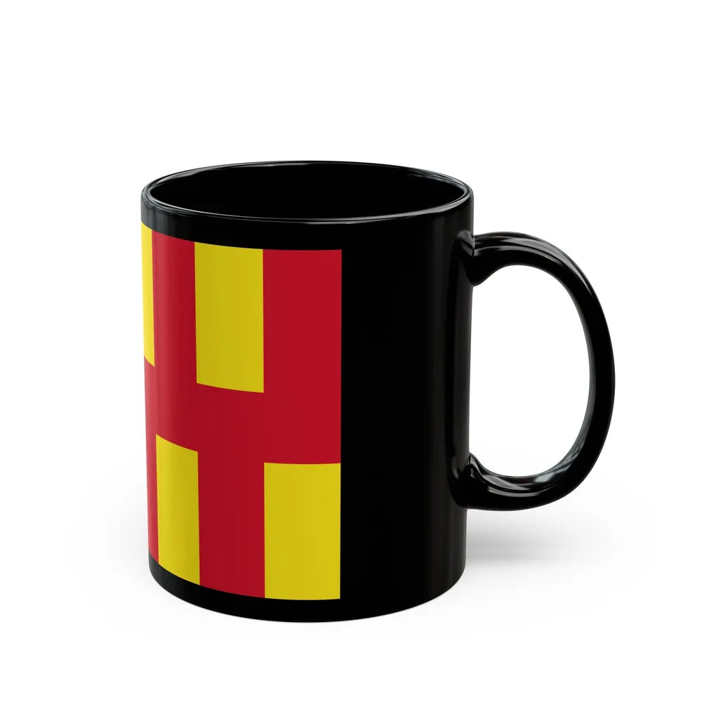 Flag of Northumberland UK - Black Coffee Mug-Go Mug Yourself