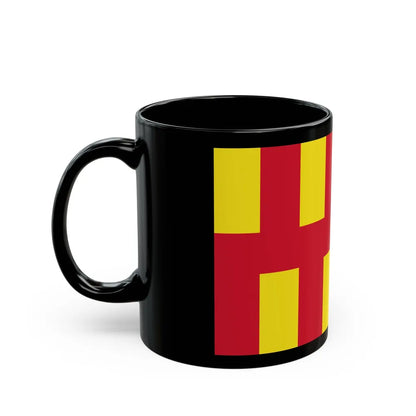 Flag of Northumberland UK - Black Coffee Mug-Go Mug Yourself