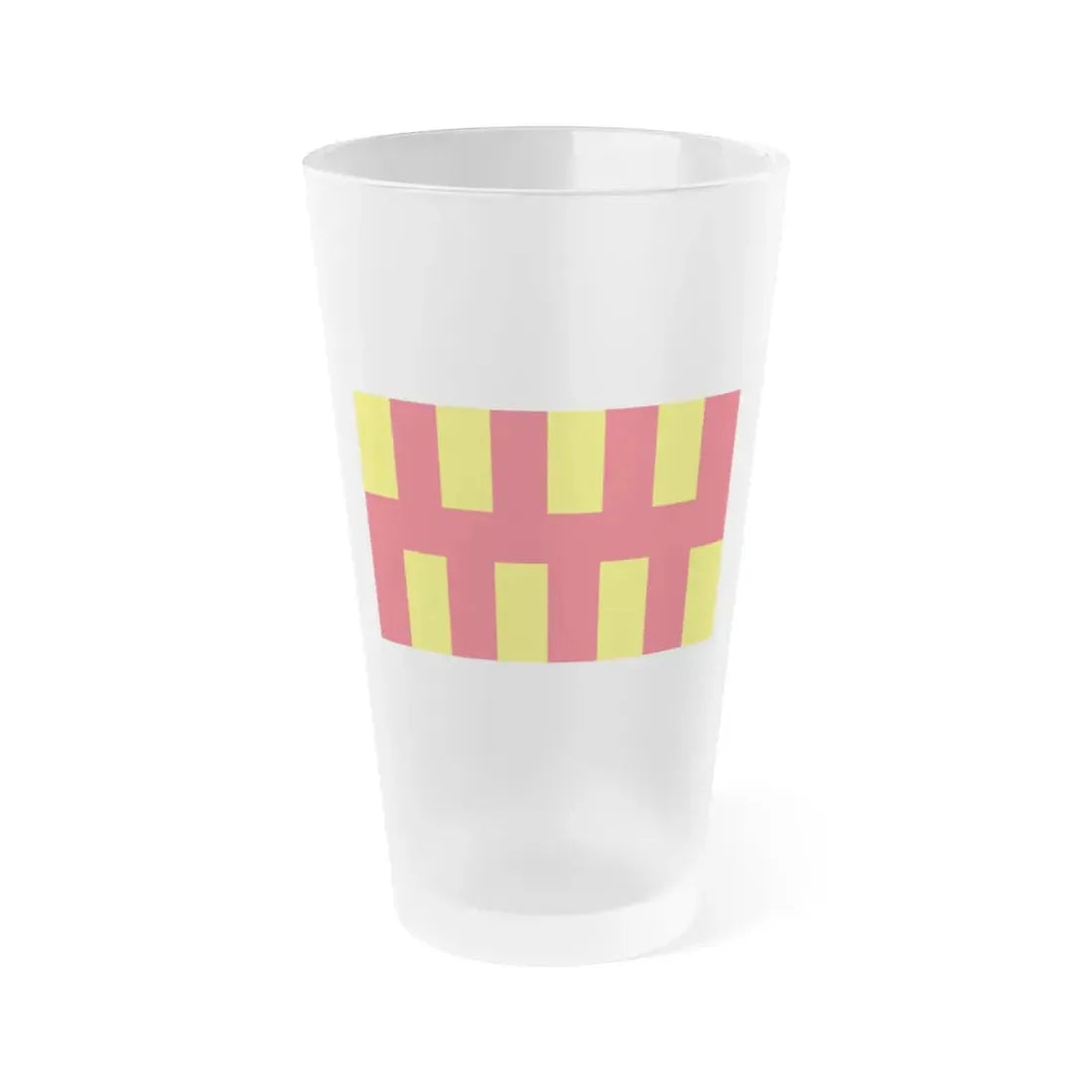 Flag of Northumberland UK - Frosted Pint Glass 16oz 16oz Frosted - Go Mug Yourself