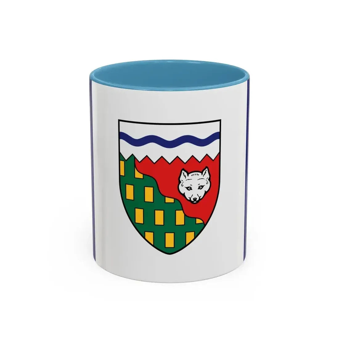 Flag of Northwest Territories Canada - Accent Coffee Mug 11oz Light Blue - Go Mug Yourself