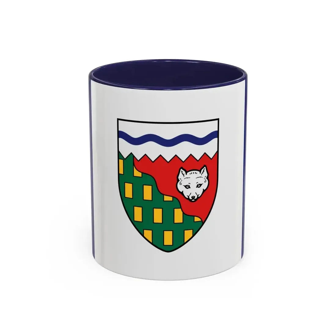 Flag of Northwest Territories Canada - Accent Coffee Mug 11oz Navy - Go Mug Yourself